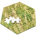Golden Grass Abstract Wooden Puzzle Hexagon View3
