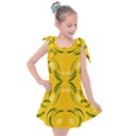 Floral folk damask pattern Fantasy flowers Floral geometric fantasy Kids  Tie Up Tunic Dress View1