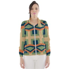 Abstract Pattern Geometric Backgrounds   Women s Windbreaker by Eskimos