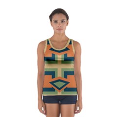 Abstract Pattern Geometric Backgrounds   Sport Tank Top  by Eskimos