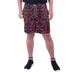 Floral Folk Damask Pattern Fantasy Flowers Floral Geometric Fantasy Men s Pocket Shorts by Eskimos