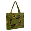 Floral pattern paisley style Paisley print. Doodle background Zipper Medium Tote Bag View2