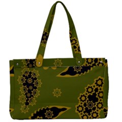 Floral Pattern Paisley Style Paisley Print  Doodle Background Canvas Work Bag by Eskimos