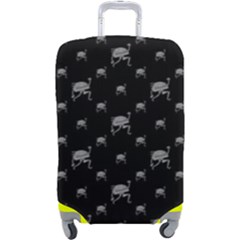 Grey And Black Alien Dancing Girls Drawing Pattern Luggage Cover (large) by dflcprintsclothing