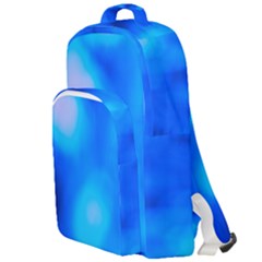 Blue Vibrant Abstract Double Compartment Backpack by DimitriosArt