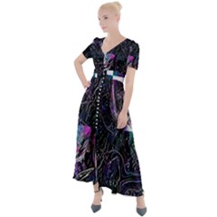 Rager Button Up Short Sleeve Maxi Dress by MRNStudios