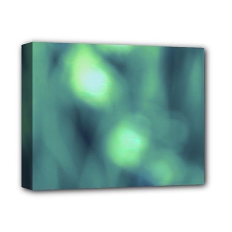 Green Vibrant Abstract Deluxe Canvas 14  X 11  (stretched) by DimitriosArt