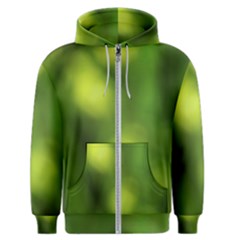 Green Vibrant Abstract No3 Men s Zipper Hoodie by DimitriosArt