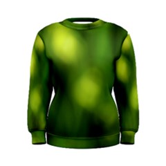 Green Vibrant Abstract No3 Women s Sweatshirt by DimitriosArt