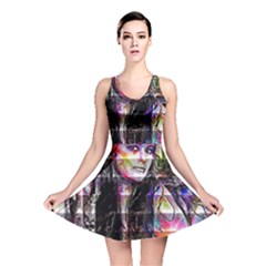 Hungry Eyes Ii Reversible Skater Dress by MRNStudios