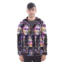 Hungry Eyes Ii Men s Hooded Windbreaker by MRNStudios