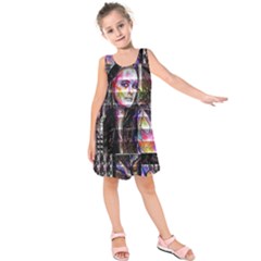 Hungry Eyes Ii Kids  Sleeveless Dress by MRNStudios