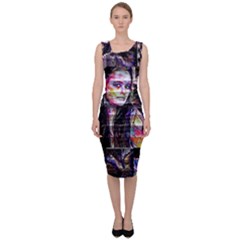 Hungry Eyes Ii Sleeveless Pencil Dress by MRNStudios