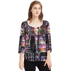 Hungry Eyes Ii Chiffon Quarter Sleeve Blouse