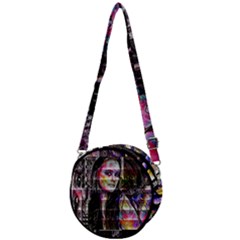 Hungry Eyes Ii Crossbody Circle Bag by MRNStudios