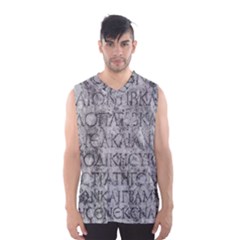 Ancient Greek Typography Photo Men s Basketball Tank Top by dflcprintsclothing