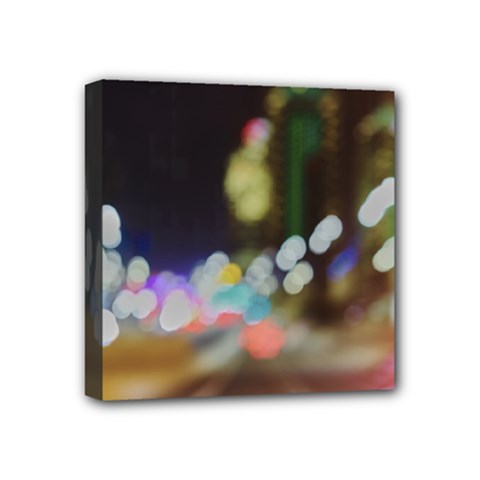 City Lights Series No4 Mini Canvas 4  X 4  (stretched)