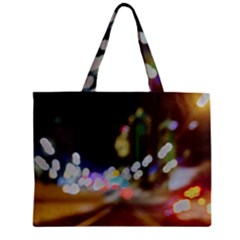 City Lights Series No4 Zipper Mini Tote Bag by DimitriosArt