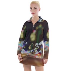 City Lights Series No4 Women s Long Sleeve Casual Dress by DimitriosArt