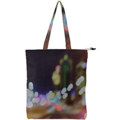 City Lights Series No4 Double Zip Up Tote Bag by DimitriosArt