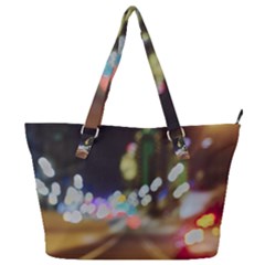 City Lights Series No4 Full Print Shoulder Bag by DimitriosArt