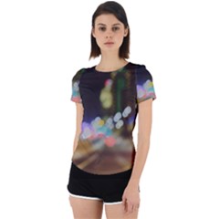 City Lights Series No4 Back Cut Out Sport Tee by DimitriosArt
