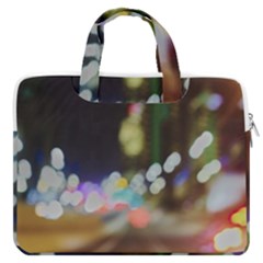 City Lights Series No4 Macbook Pro Double Pocket Laptop Bag by DimitriosArt