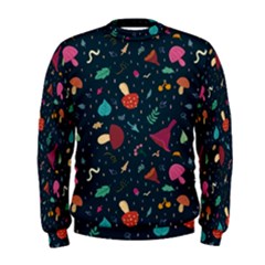 Bright Mushrooms Men s Sweatshirt by SychEva