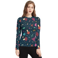 Bright Mushrooms Women s Long Sleeve Rash Guard by SychEva