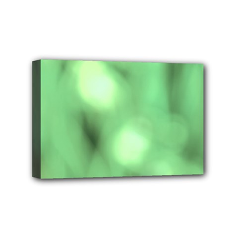 Green Vibrant Abstract No4 Mini Canvas 6  X 4  (stretched) by DimitriosArt