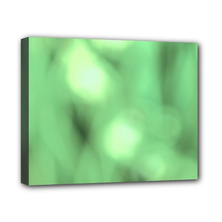 Green Vibrant Abstract No4 Canvas 10  x 8  (Stretched)