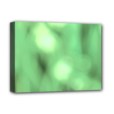 Green Vibrant Abstract No4 Deluxe Canvas 16  X 12  (stretched)  by DimitriosArt