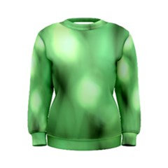 Green Vibrant Abstract No4 Women s Sweatshirt by DimitriosArt