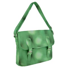 Green Vibrant Abstract No4 Buckle Messenger Bag by DimitriosArt