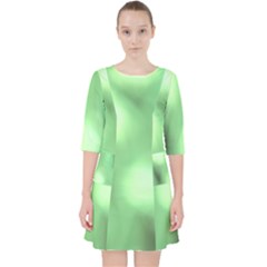 Green Vibrant Abstract No4 Pocket Dress by DimitriosArt