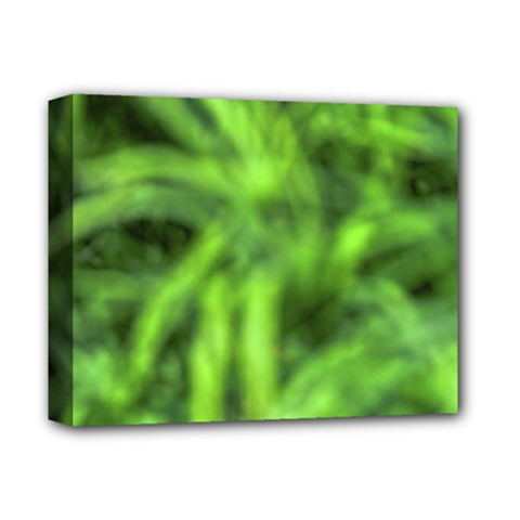 Green Abstract Stars Deluxe Canvas 14  X 11  (stretched)