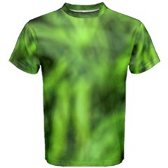 Green Abstract Stars Men s Cotton Tee by DimitriosArt