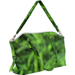 Green Abstract Stars Canvas Crossbody Bag by DimitriosArt