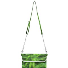 Green Abstract Stars Mini Crossbody Handbag by DimitriosArt