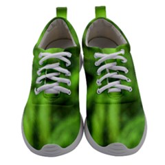 Green Abstract Stars Athletic Shoes by DimitriosArt