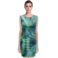 Blue Abstract Stars Classic Sleeveless Midi Dress by DimitriosArt