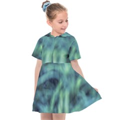 Blue Abstract Stars Kids  Sailor Dress by DimitriosArt