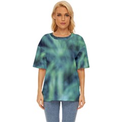 Blue Abstract Stars Oversized Basic Tee by DimitriosArt