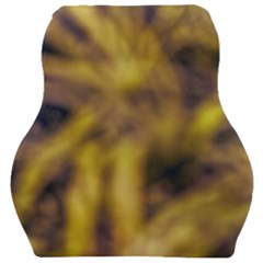 Yellow Abstract Stars Car Seat Velour Cushion  by DimitriosArt