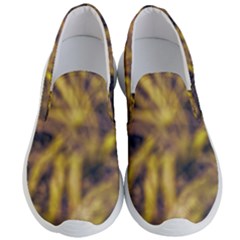 Yellow Abstract Stars Men s Lightweight Slip Ons by DimitriosArt