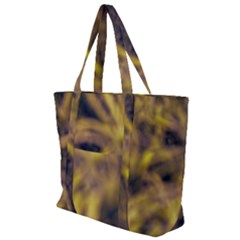 Yellow Abstract Stars Zip Up Canvas Bag by DimitriosArt