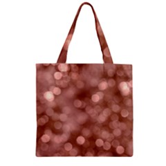 Light Reflections Abstract No6 Rose Zipper Grocery Tote Bag by DimitriosArt