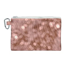 Light Reflections Abstract No6 Rose Canvas Cosmetic Bag (large) by DimitriosArt