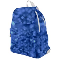 Light Reflections Abstract No5 Blue Top Flap Backpack by DimitriosArt