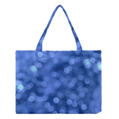 Light Reflections Abstract No5 Blue Medium Tote Bag by DimitriosArt